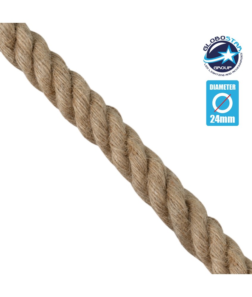 GLOBOSTAR® DECOCABLE 77646 Τριχιά Στριφτό Καλώδιο 3 x 0.75mm² IP20 - Μπεζ - Μ100 x Π2.4 x Υ2.4cm